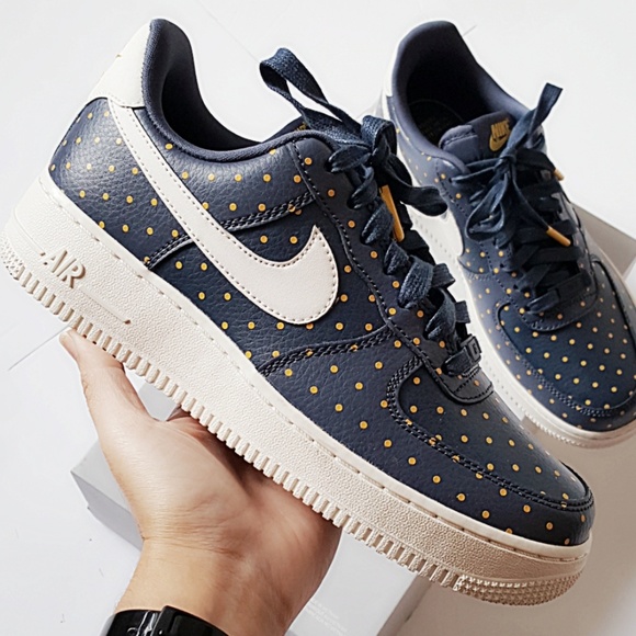 navy blue and yellow air force 1